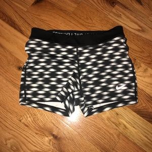 Black and grey printed spandex
